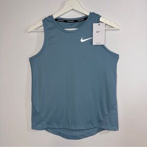Nike Dri Fit Blue Running Tank Top Sleeveless Performance Shirt Size XS NWT‎